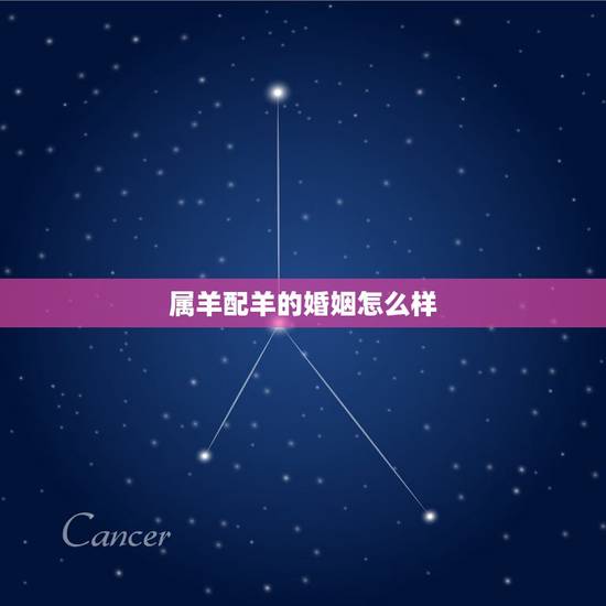 属羊配羊的婚姻怎么样，属羊婚配属相