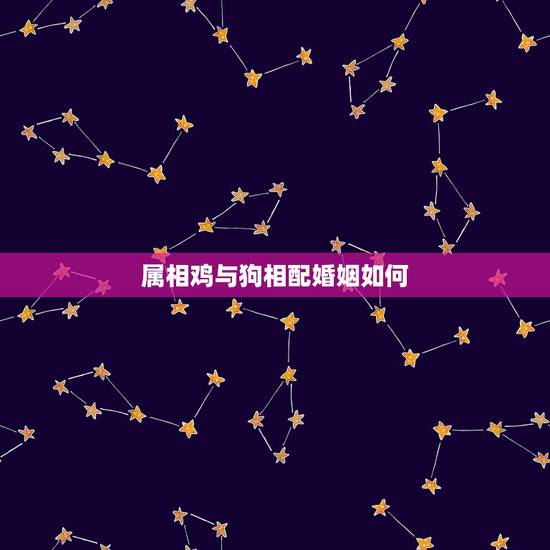 属相鸡与狗相配婚姻如何，鸡和狗的姻缘怎么样