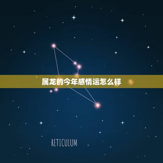 属龙的今年感情运怎么样，属龙的今年的运势怎么样？