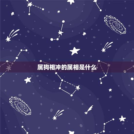 属狗相冲的属相是什么，属相是狗的不能和什么属相的在一起