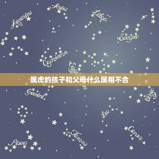 属虎的孩子和父母什么属相不合，属虎的夫妻生个什么属相的孩子好？生个属龙