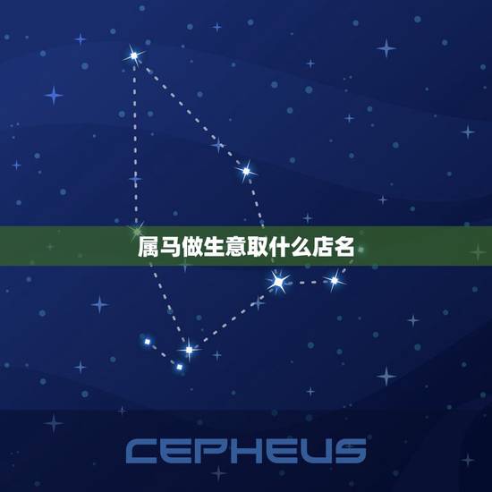 属马做生意取什么店名，晏发兰78年的开店取什么店名？