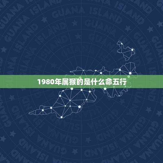 1980年属猴的是什么命五行，1980年猴到底五行属金还是属木命