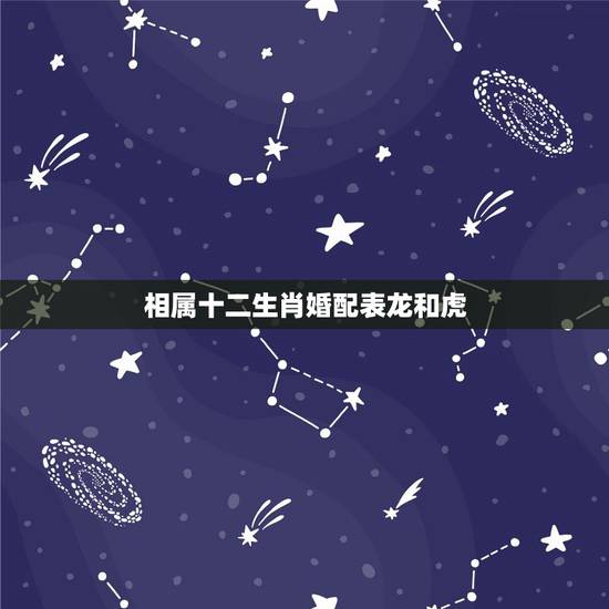 相属十二生肖婚配表龙和虎,十二生肖中龙和虎配对好吗? 相属十二生肖婚配表龙和虎,十二生肖中龙和虎配对好吗?