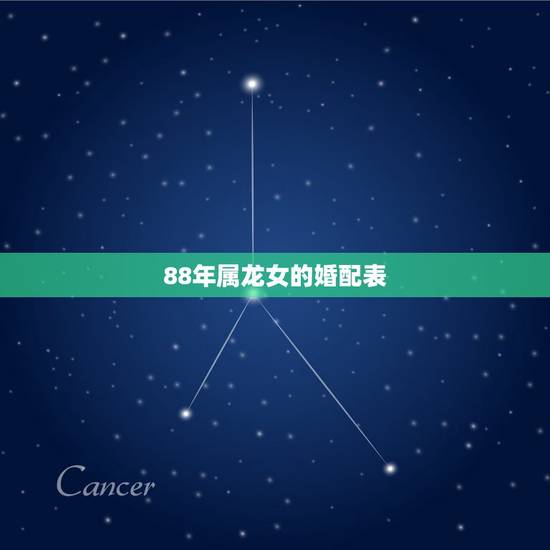 88年属龙女的婚配表,88年属龙男的婚姻运势 88年属龙女的婚配表,88年属龙男的婚姻运势
