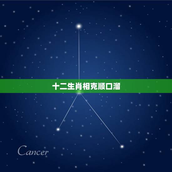 十二生肖相克顺口溜，子丑寅卯全部口诀