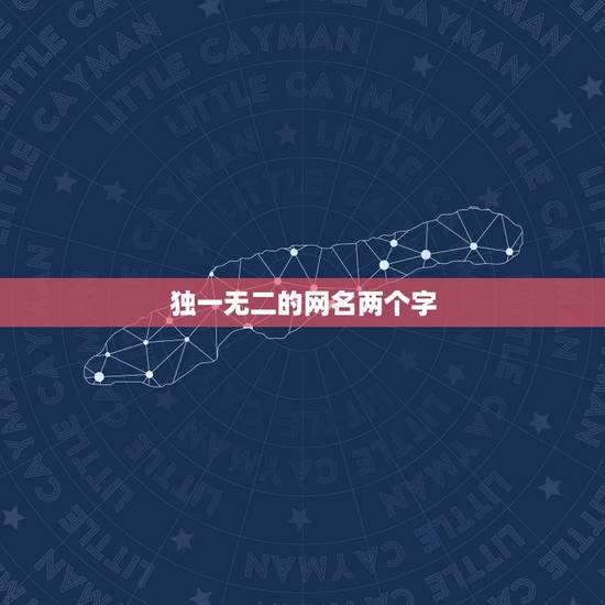 独一无二的网名两个字，独一无二的霸气网名两个字