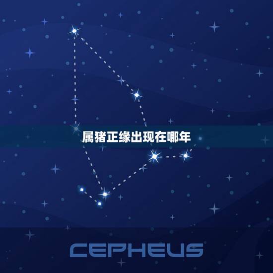 属猪正缘出现在哪年，我的正缘什么时候出现？多大岁数，做什么工作的？婚后