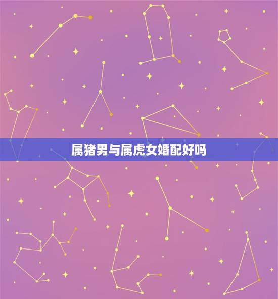 属猪男与属虎女婚配好吗，男属猪女属虎相配吗？