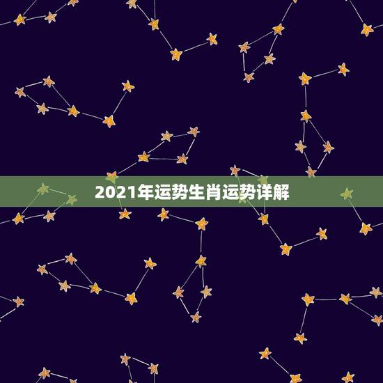 2021年运势生肖运势详解，十二生肖运程2021年运势每月运程