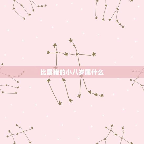比属猪的小八岁属什么,属猪的和属什么的最配 比属猪的小八岁属什么,属猪的和属什么的最配