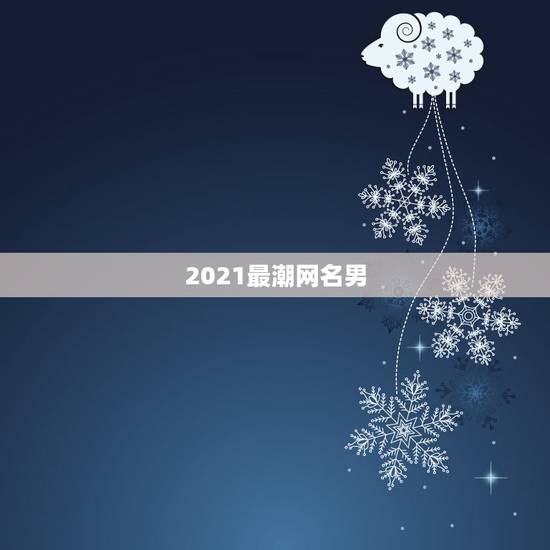 2021最潮网名男，2021最火的网名男生