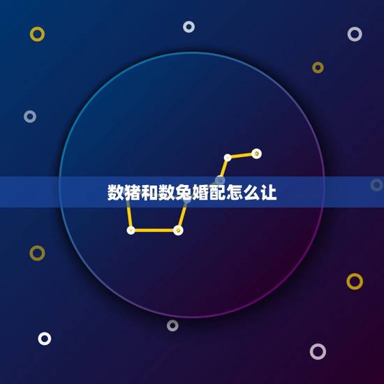 数猪和数兔婚配怎么让，男的是95年的属猪的，女的是99年的属兔的相配吗