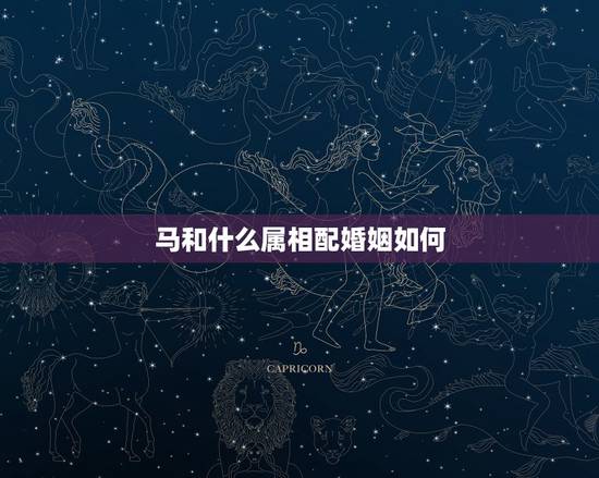 马和什么属相配婚姻如何,马肖和什么生肖最配 马和什么属相配婚姻如何,马肖和什么生肖最配