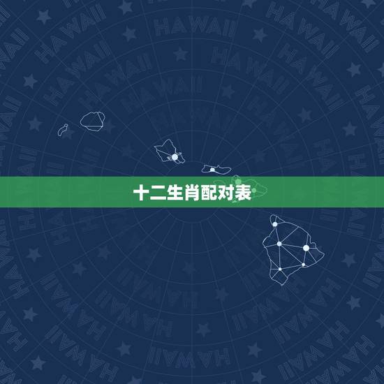 十二生肖配对表，十二生肖属性及最全配对表