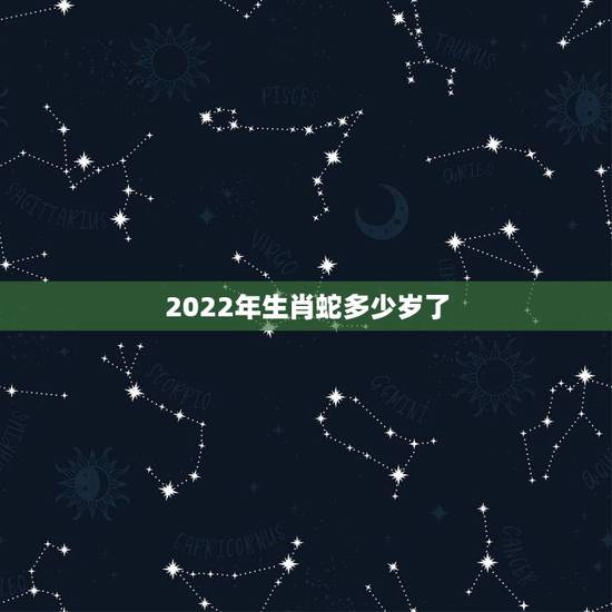 2022年生肖蛇多少岁了，1977生肖蛇2022 年运势
