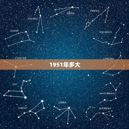 1951年多大，1951年五行属什么命