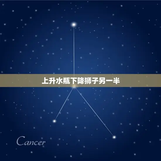 上升水瓶下降狮子另一半