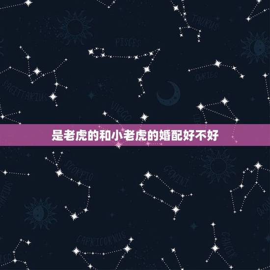 是老虎的和小老虎的婚配好不好,属相虎与虎相配吗? 是老虎的和小老虎的婚配好不好,属相虎与虎相配吗?