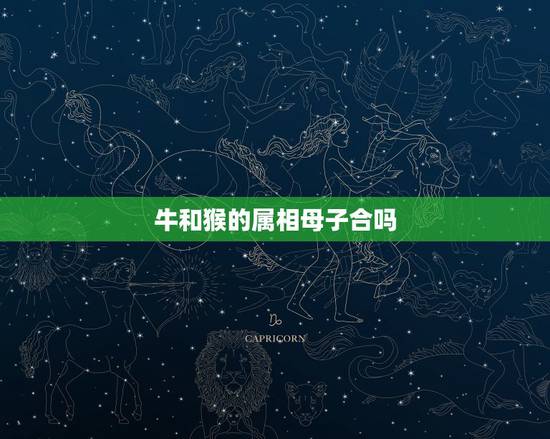 牛和猴的属相母子合吗，属猴和属牛的配吗