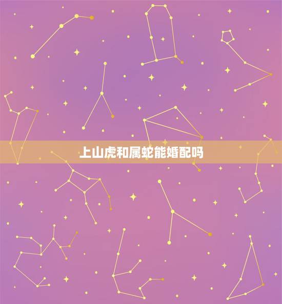 上山虎和属蛇能婚配吗，我家属龙和属蛇可以挂上山虎吗