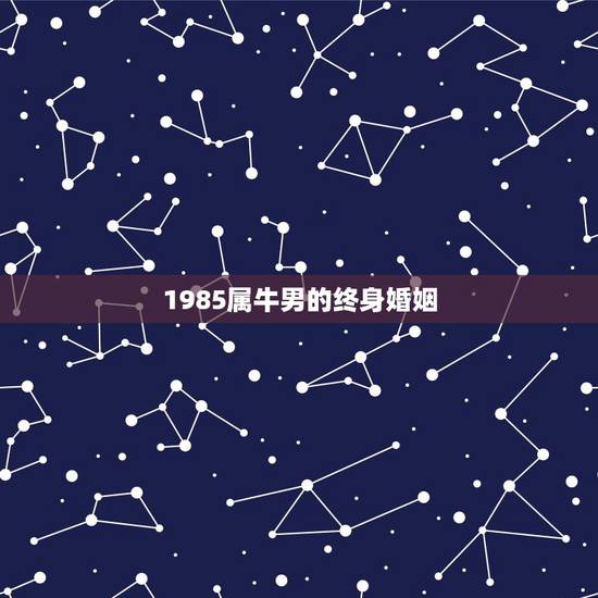 1985属牛男的终身婚姻，属牛是什么命