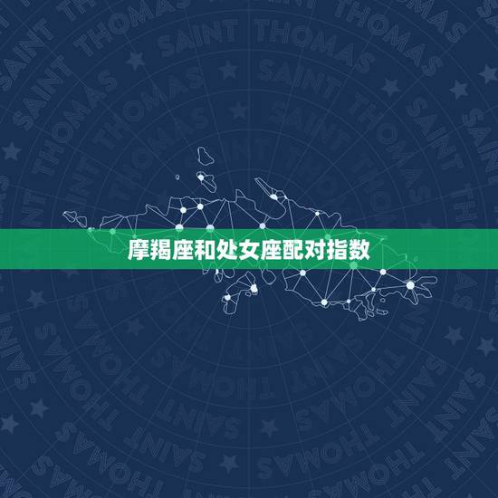 摩羯座和处女座配对指数，处女座和摩羯座的配对指数是多少？