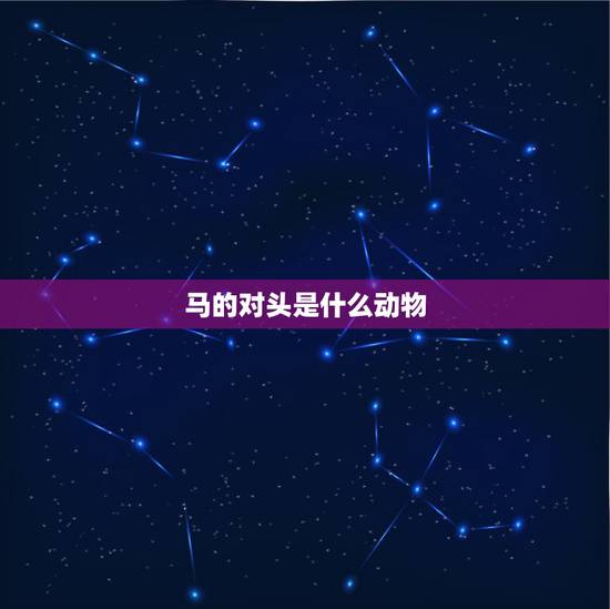 马的对头是什么动物，鳌是什么动物