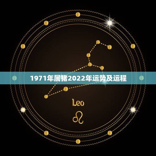 1971年属猪2022年运势及运程，1971年大金猪在2022年虎年运
