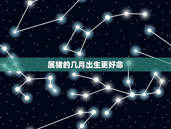 属猪的几月出生更好命,属猪几月最有福 属猪的几月出生更好命,属猪几月最有福