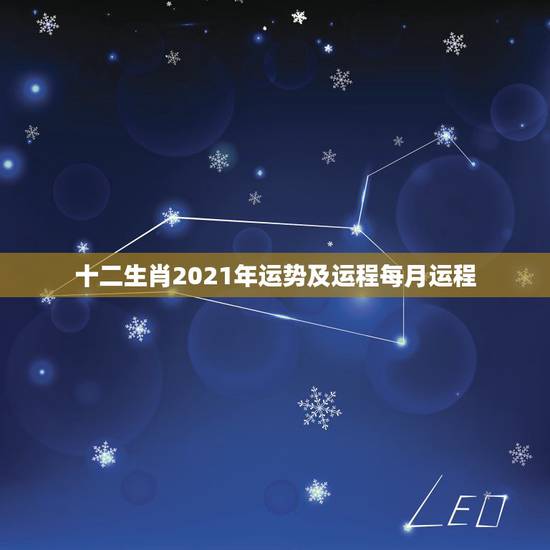 十二生肖2021年运势及运程每月运程，2021十二生肖的全年运势