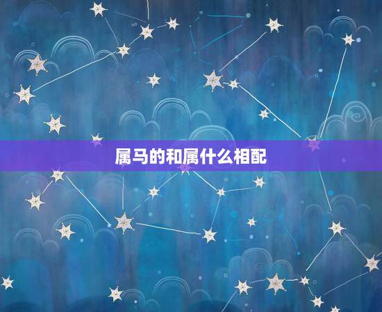 属马的和属什么相配，马的更佳婚配