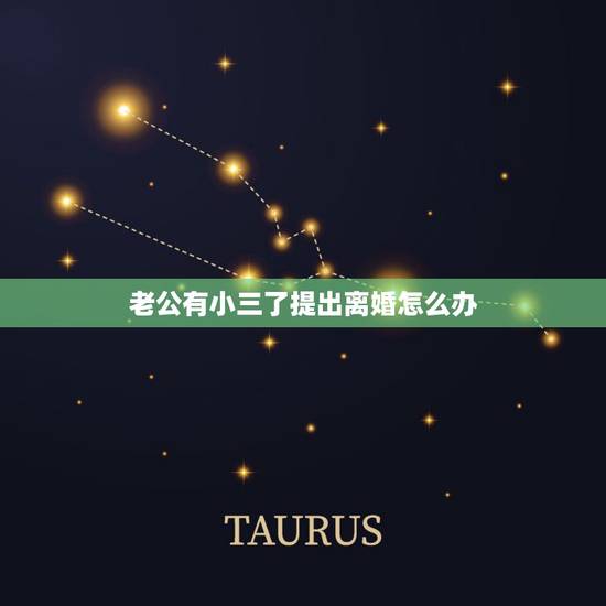 老公有小三了提出离婚怎么办，老公有外遇，爱上了小三要跟我离婚怎么办？