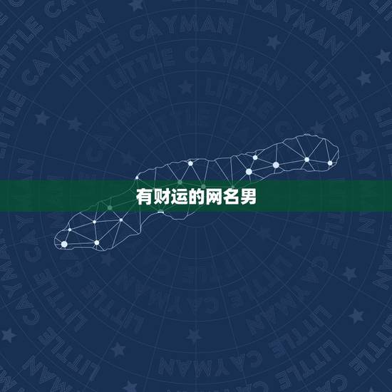 有财运的网名男，男人有什么好网名带来财运