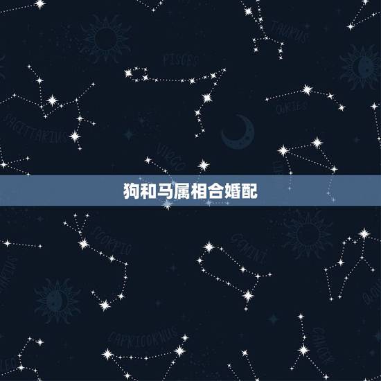 狗和马属相合婚配，属狗和属马的属相好吗？