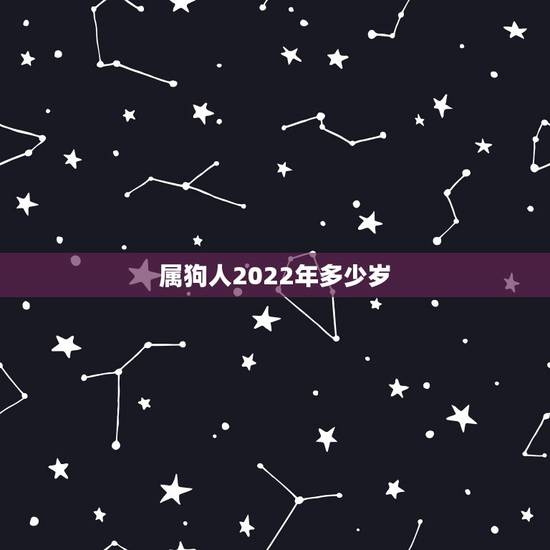 属狗人2022年多少岁，2022 属狗人全年运势1994