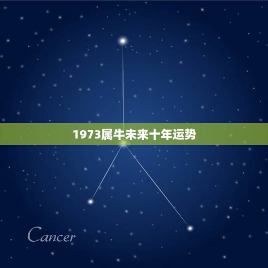 1973属牛未来十年运势，1973年属牛的人2013年运程，1973年