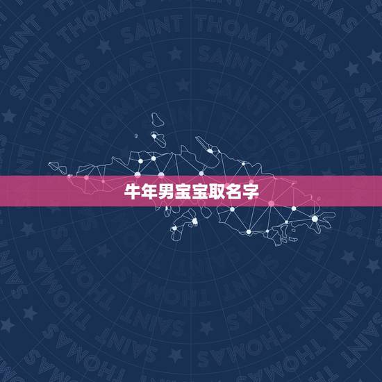 牛年男宝宝取名字，牛年男宝宝名字测分
