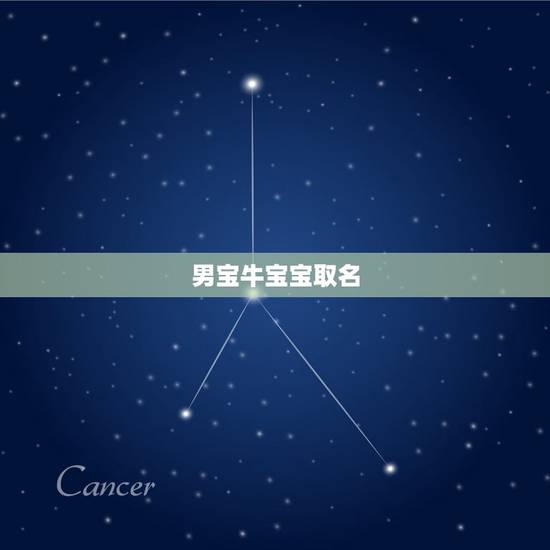 男宝牛宝宝取名，柳性牛宝宝取名