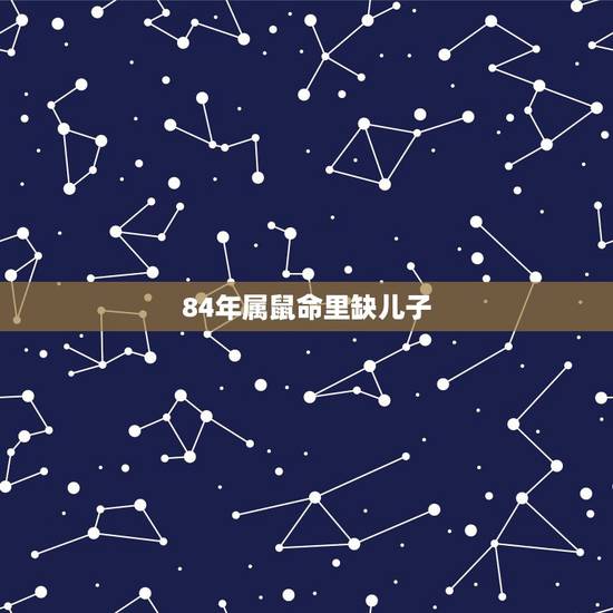 84年属鼠命里缺儿子 属鼠人何时有添丁之喜 84年属鼠命里缺儿子 属鼠人何时有添丁之喜