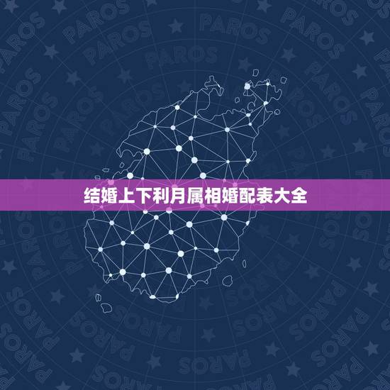 结婚上下利月属相婚配表大全，属相婚配