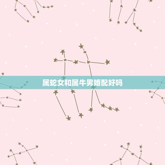 属蛇女和属牛男婚配好吗,属蛇和属牛的人在一起好吗 属蛇女和属牛男婚配好吗,属蛇和属牛的人在一起好吗