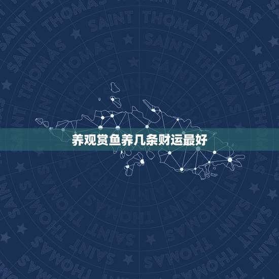 养观赏鱼养几条财运最好，风水鱼有哪些？风水鱼养几条好？