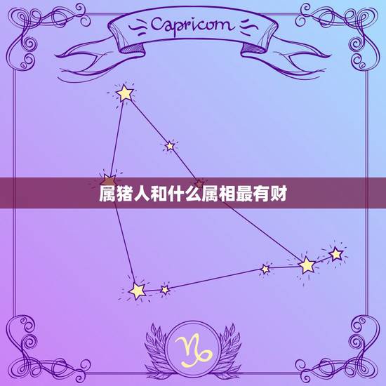 属猪人和什么属相最有财，属猪的和什么属相做生意比较合