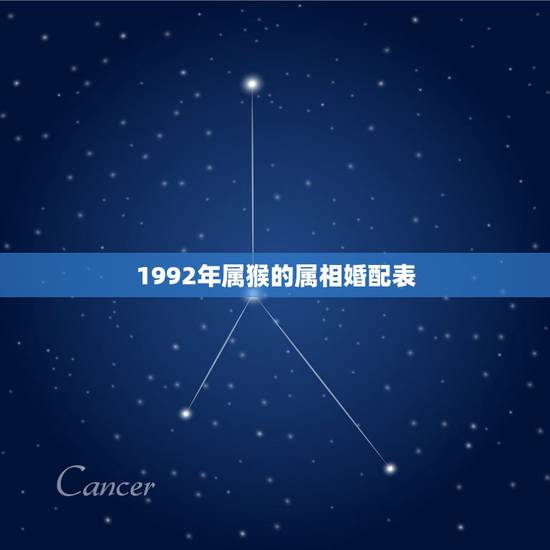 1992年属猴的属相婚配表，92年属猴的，和哪年的最配