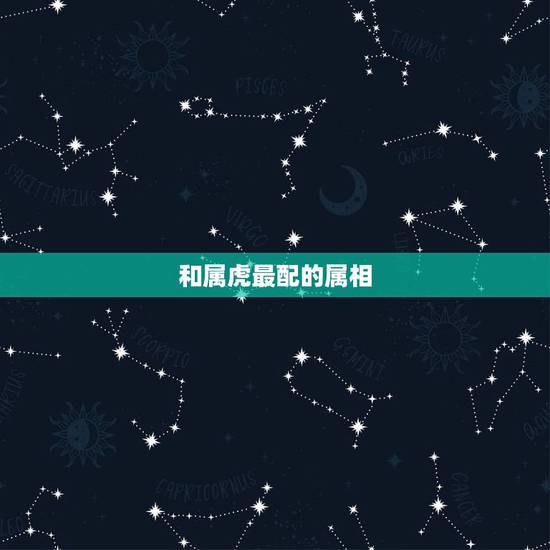 和属虎最配的属相，属虎的属相婚配表