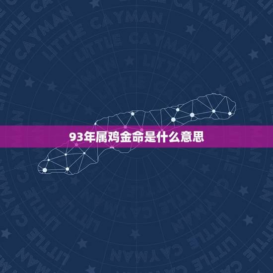 93年属鸡金命是什么意思，1993年出生是什么金命