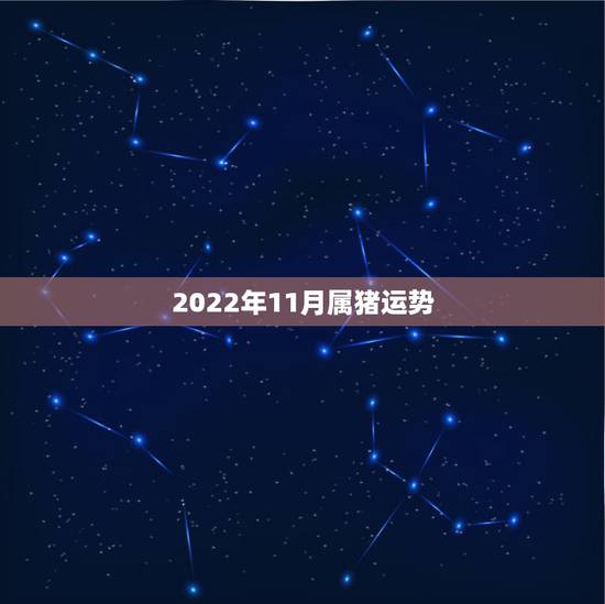 2022年11月属猪运势，2022年属猪人的全年运势