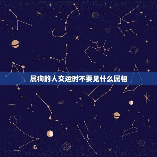 属狗的人交运时不要见什么属相，属狗冬至前三天交运不能见什么属相