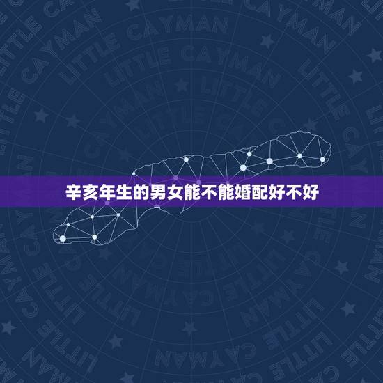 辛亥年生的男女能不能婚配好不好，男女都是午时出生的能结婚吗？婚配合不合
